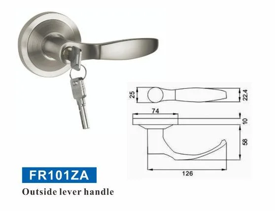 Stainless Steel 304 Lever Trim Panic Lock Fire Exit Door Hardware Lever Trim for Fire Rated Escape Door