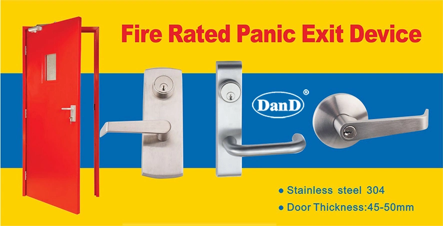 Stainless Steel 304 Lever Trim for Fire Rated Escape Door