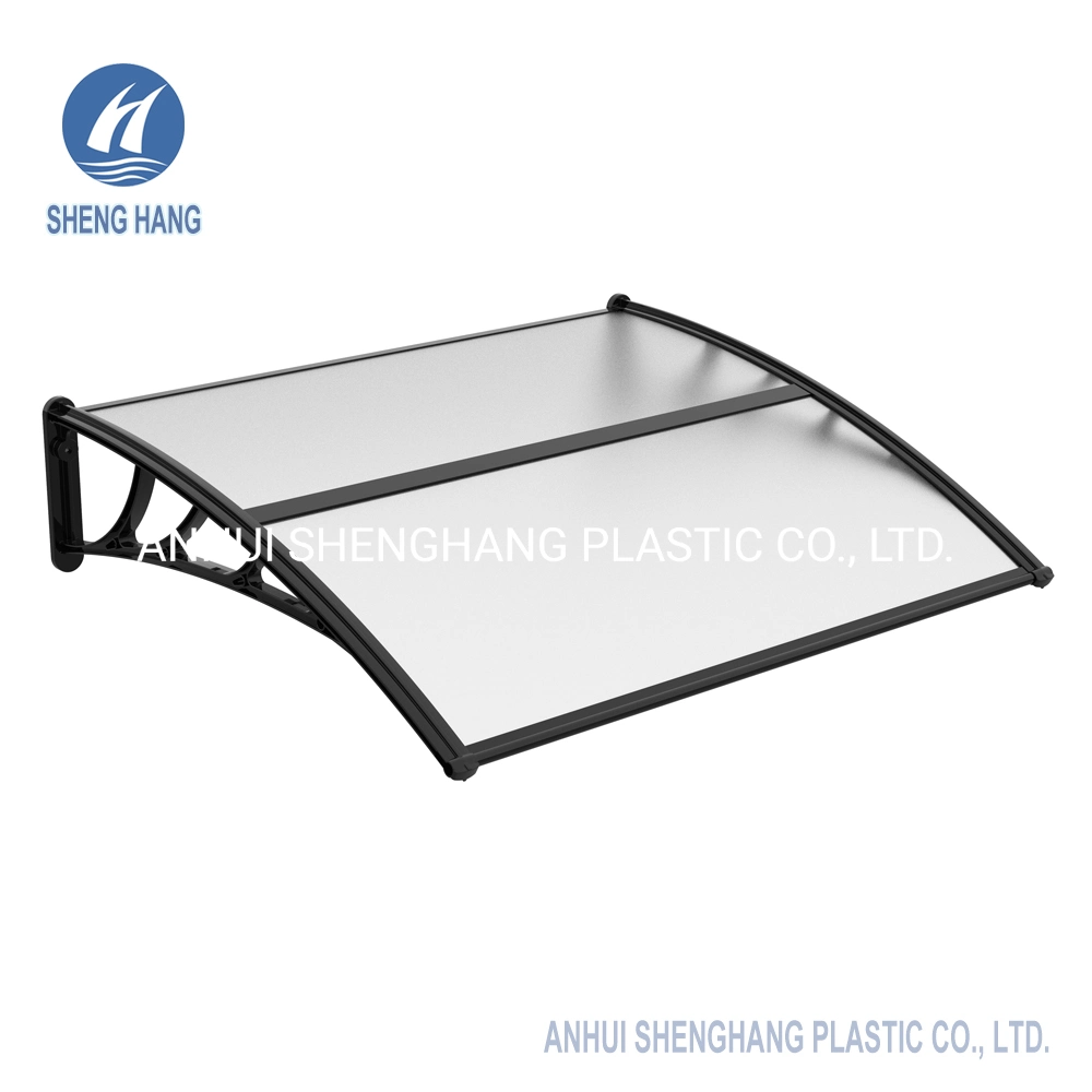 Modern Overhead Door Window Awning Outdoor Polycarbonate Plastic Canopy