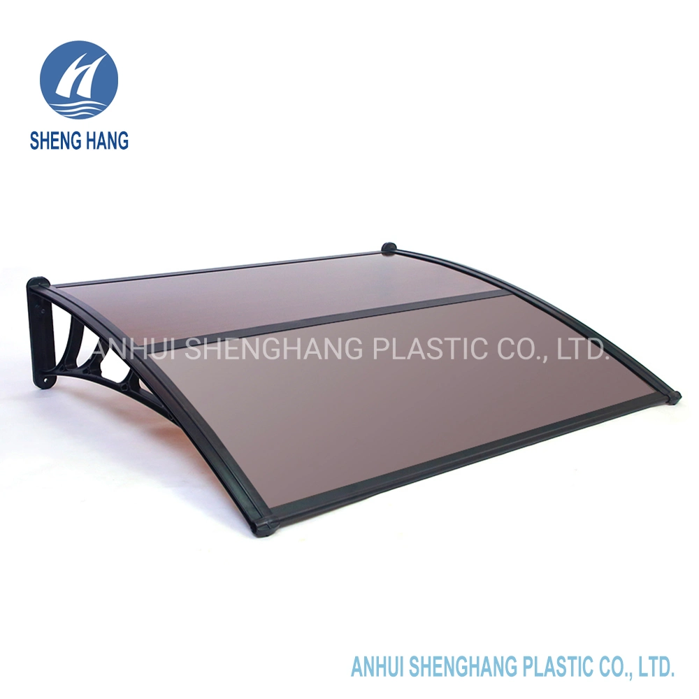 Modern Overhead Door Window Awning Outdoor Polycarbonate Plastic Canopy