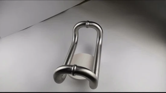 Puxador de maçaneta de porta comercial de aço inoxidável resistente porta de entrada push pull